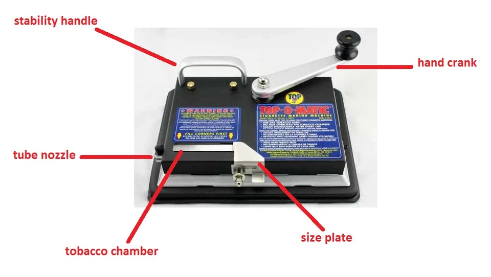 😎💥 TOP-O- MATIC MÁQUINA DE LAMINACIÓN DE CIGARRILLOS ✨ FUNCIONA CON TUBOS KING SIZE Y 100 MM Foto 4 de 4