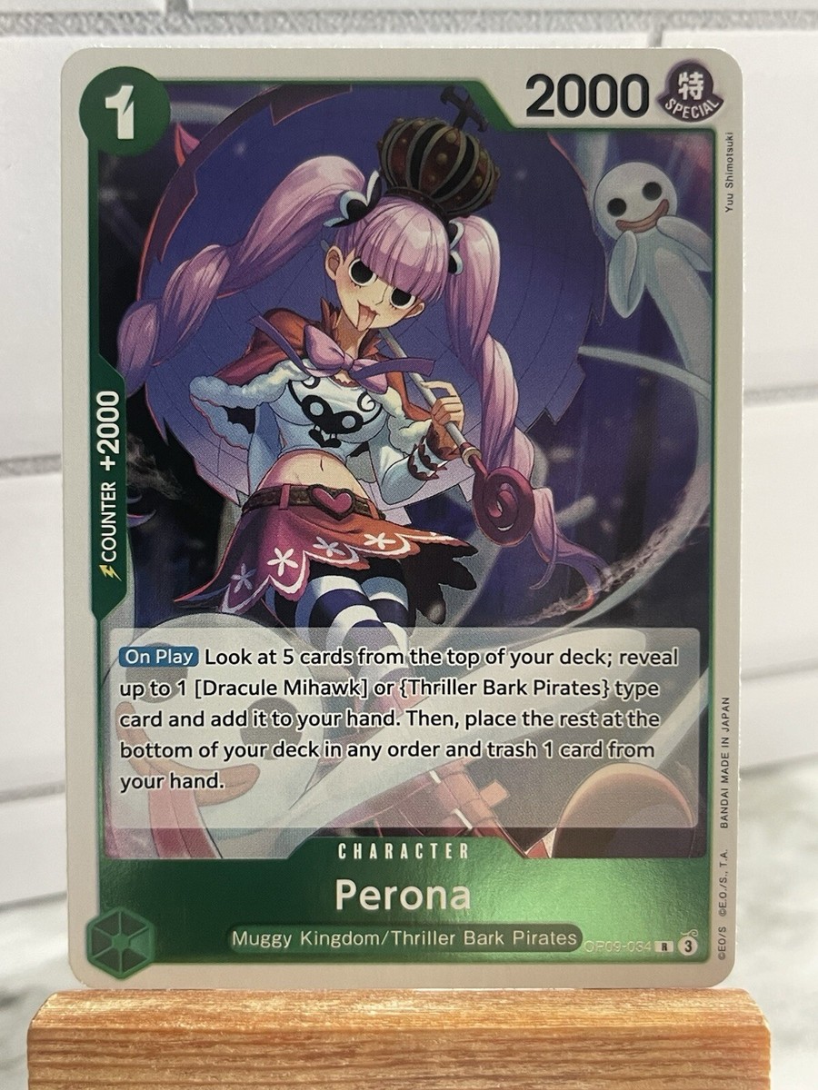 Perona OP09-034 Rare Foil Emperors in the New World One Piece Mint