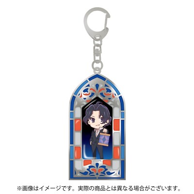 NEW Moriarty the Patriot Sherlock Holmes Stained Glass Keychain Official Japan