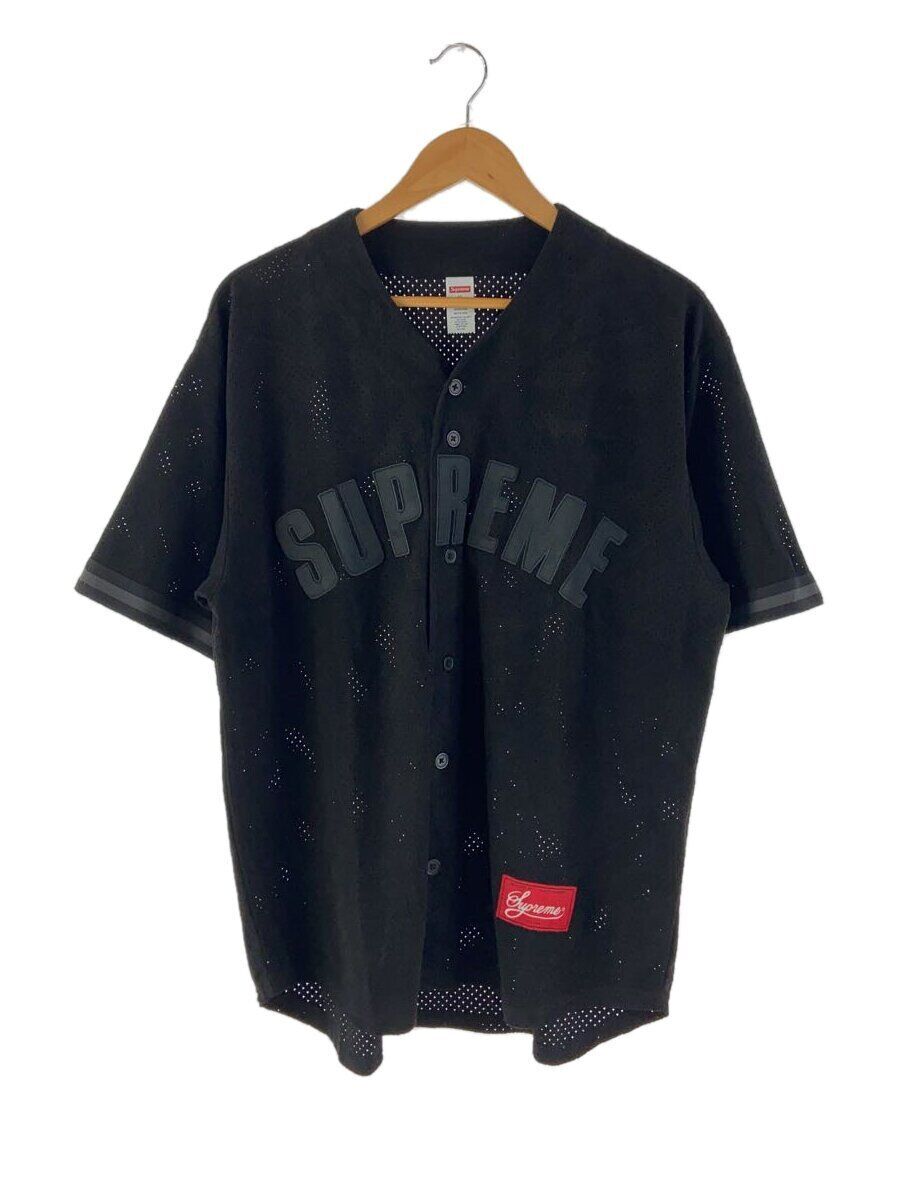 Supreme Ultrasuede Mesh Baseball Jersey Shirts black M Used Supreme Ultrasuede Mesh Baseball Jersey Shirts black M Used