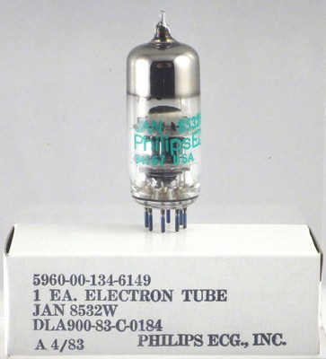 50x Philips high-µ Triode JAN 8532W, premium version of 6J4, (~A2209. EC98), Neu