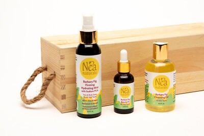 Barbary Fig Cleansing Oil , Firming Moisturizing Mist & Beauty Oil - 3 Piece Set