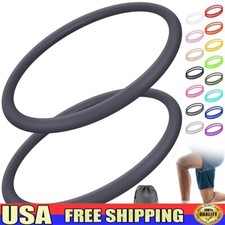 2 Pcs Silicone Patella Knee Band Brace Support Basketball Running Pain Relief US