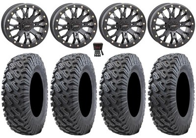 System 3 SB-4 15''Wheels Bk (6+1) 33''Dirt Commander 2.0 Tires RZR XP 1K/PRO XP