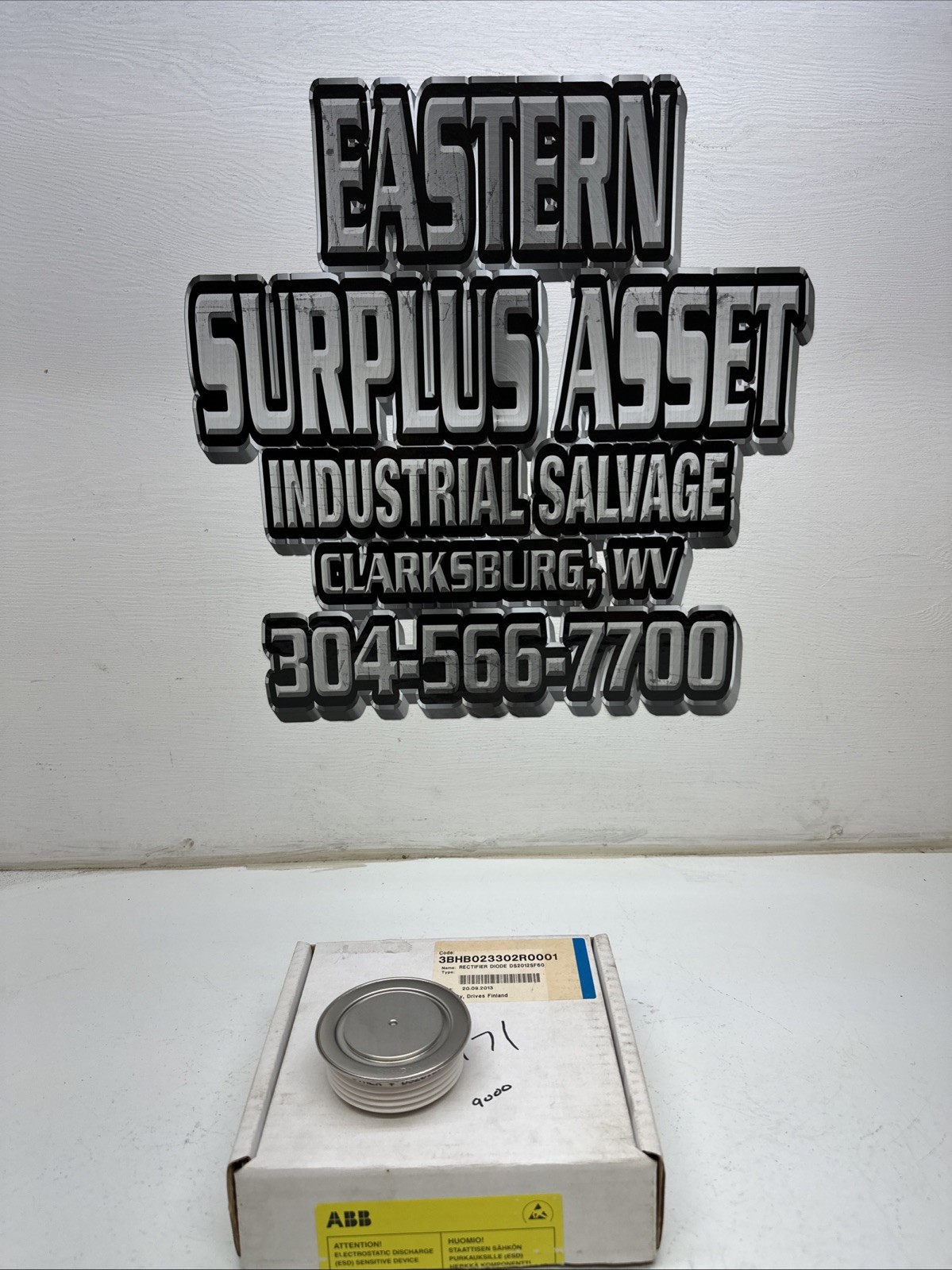 ABB 3BHB023302R0001 Rectifier Diode DS2012SF60 NIB