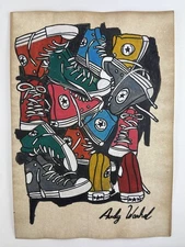 Andy Warhol COA Art Painting Original Drawing Vintage Paper Signed