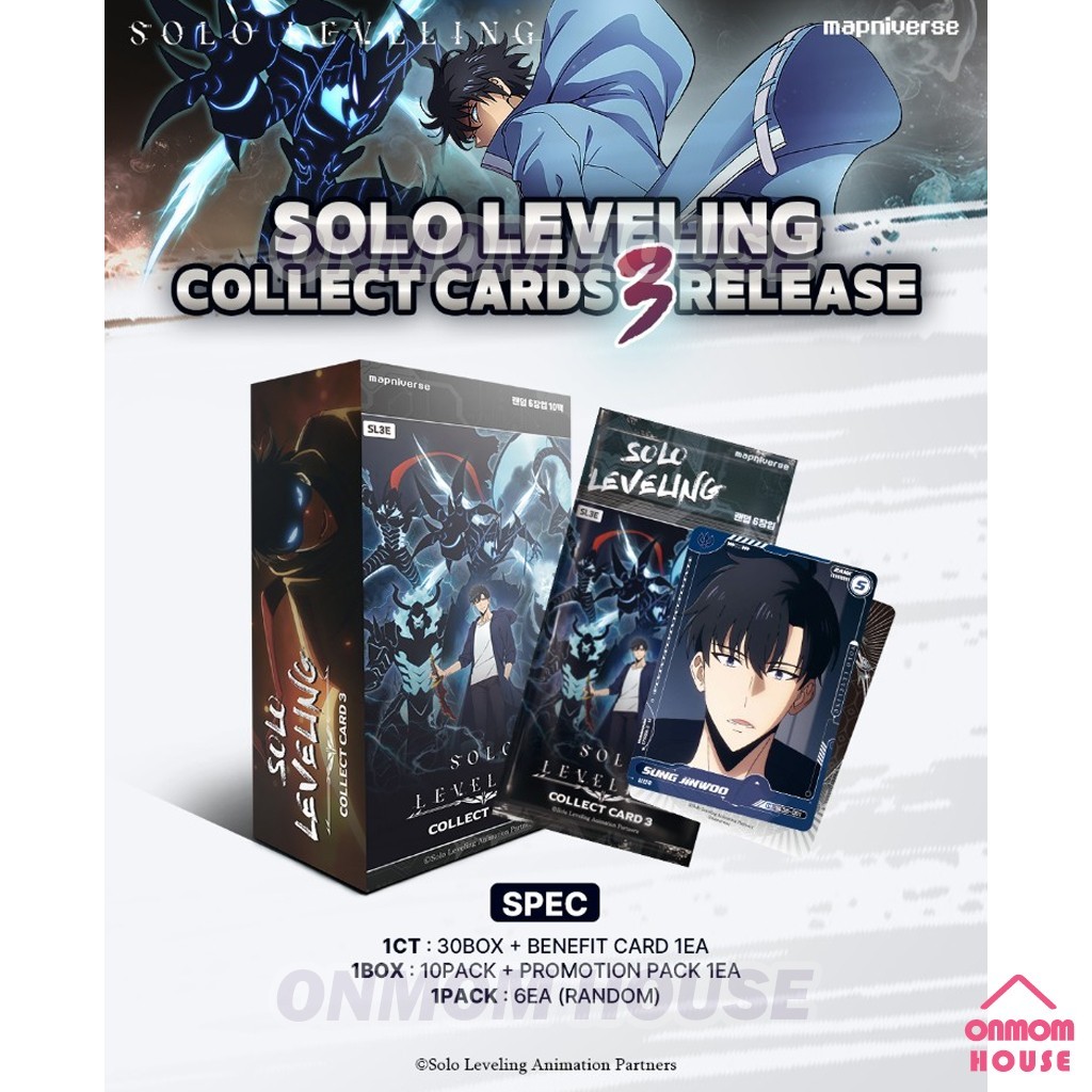 Solo Leveling Collect Card Vol.3 Booster Box Korean TCG 1Box