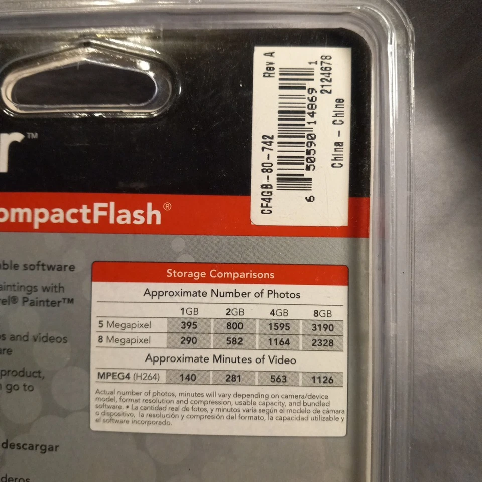 Lexar 4GB Platinum II Compact Flash Memory Card High Speed New  - Image 4 of 4