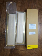 QCAA Solid Brass Mail Slot, 13" x 3.625", Polished Brass New With Back Plate