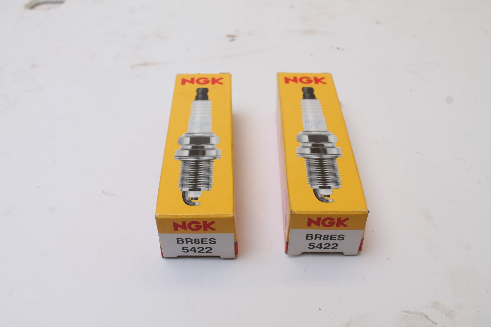 Set of 2 NGK 5422 - Nickel Spark Plugs BR8ES Removable Tip 2 pcs