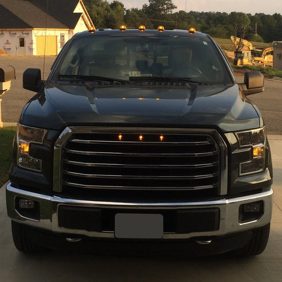 Kit de 5 luces LED ámbar para techo de cabina para Ford F250 F350 F450 Super Duty 99-16 Foto 4 de 4