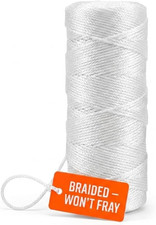Bright White Twine String - 18 Strong Nylon String - 250 Ft Length - White Stri