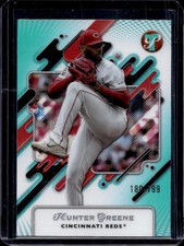 2025 Topps Pristine Hunter Greene Aqua Refractor #/199 Reds