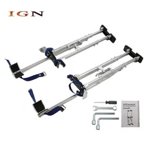 Adjustable Silver Aluminum Alloy Stilt Tool For Walking Taping 36" - 48" Stilt