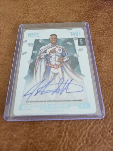 Dunker John Starks Auto Bo Jackson Battle Arena Inspired Ink ICE JSTA-6 36/50