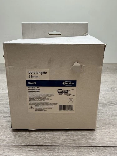 PROFLO PF644CP PF644 Series 22" PVC Cable Drain - Chrome - Picture 1 of 2