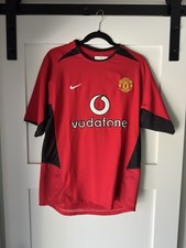 Vintage Nike Manchester United 2002-2004 Home Football Jersey Size S