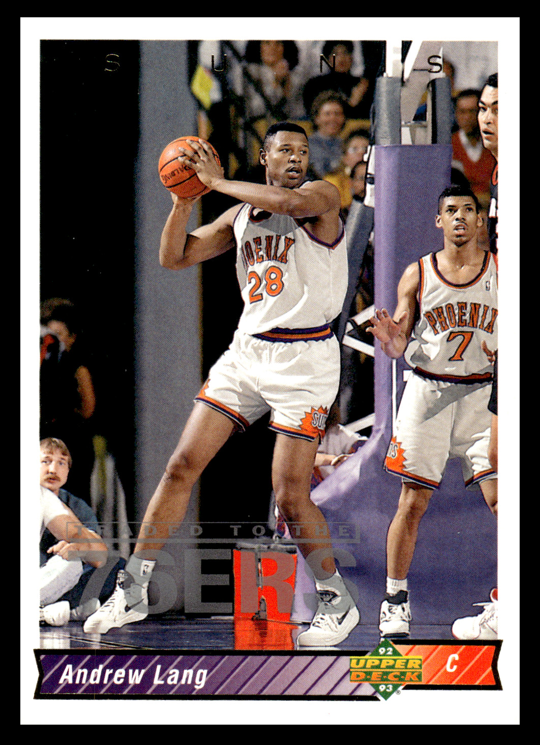 1992-93 Upper Deck Andrew Lang #71 Philadelphia 76ers NBA Basketball