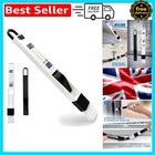 Stylish Black & White Dustpan and Brush Set for Cleaning Hard-to- Areas
