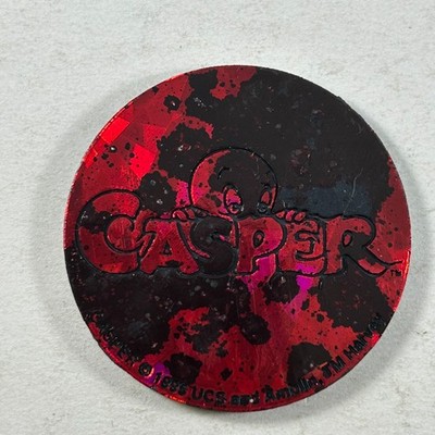 Casper the Friendly Ghost POG Red Slammer #7 Canada Games - Plastic