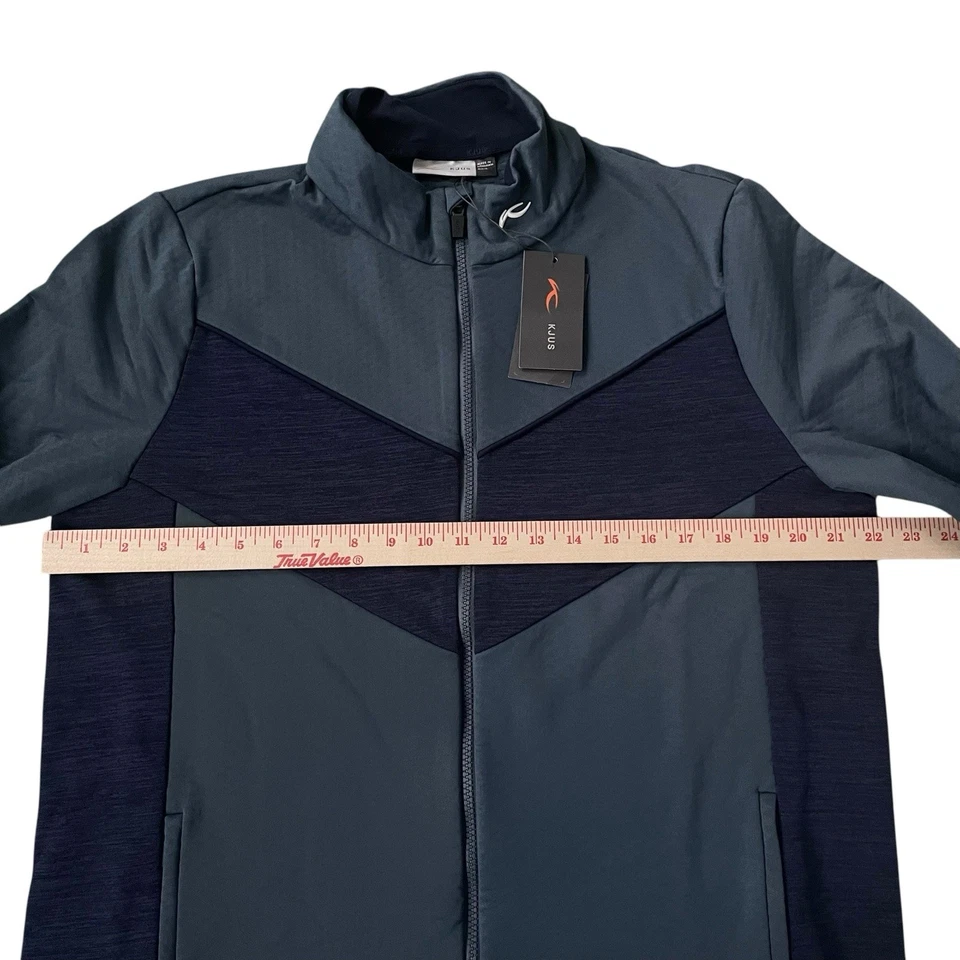 KJUS Damon Midlayer Full Zip Jacket Steel Blue Golf Size Large - Image 4 of 4