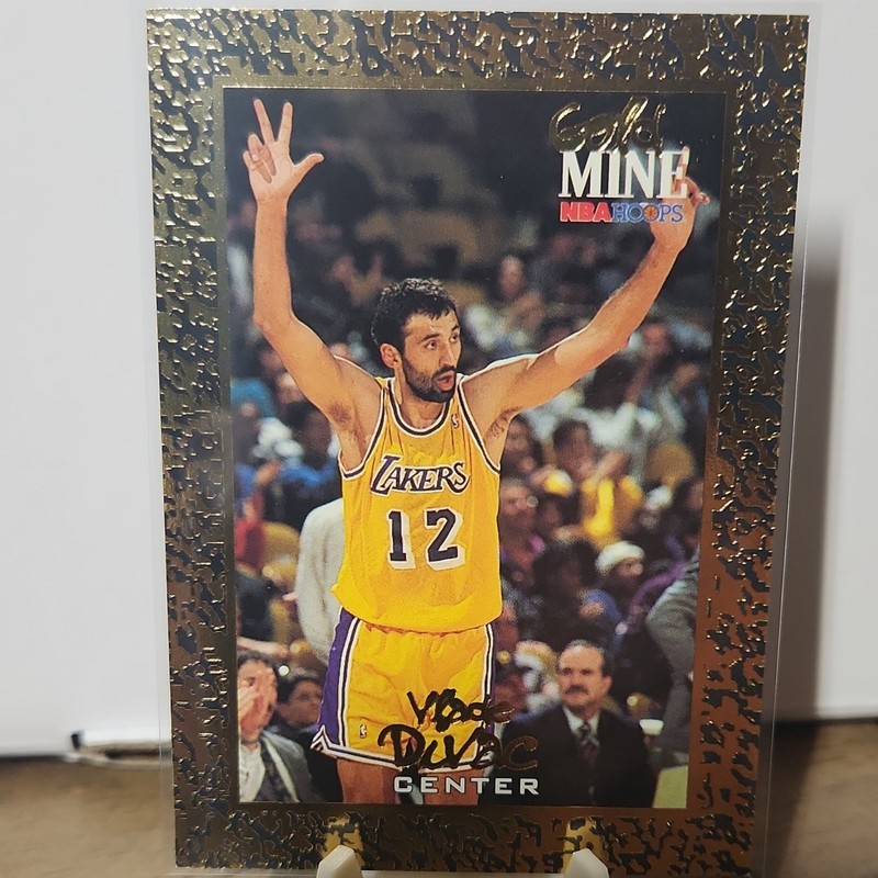 SkyBox 1995 NBA Hoops Vlade Divac #44 Los Angeles Lakers Gold Mine Insert