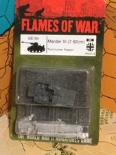 Marder III Tank Hunter 7.62cm 15mm WWII German Flames of War GE104 DAK Russia