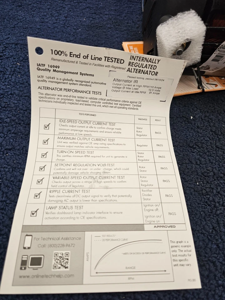 Alternador 11258A Nissan Rogue Select 2015, Nissan Altima 2012-2013 Foto 2 de 4