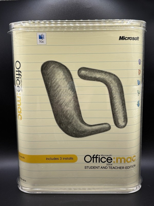 Used Microsoft Office 2004 Apple Mac - Word Excel PowerPoint - w/ 3 Keys
