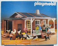 PLAYMOBIL 3769 Farmhaus Komplett in OVP 1987 Western Farm Haus Ranch Figuren