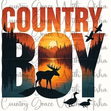 Sublimation Print Country Boy Ready Press Paper Ink Heat Transfer