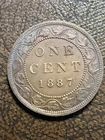 Photo of a 1887 Canada Large Cent from an eBay listing that sold on Jul 20, 2026