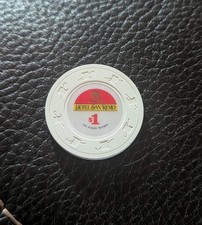 HOTEL SAN REMO CASINO CHIP POKER CHIP LAS VEGAS NEVADA GAMBLING TOKEN $1