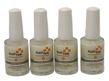 LOT OF 4 Nail Tek For Soft Pelling Nails RIDGE FILLER 0.5 FL OZ EACH