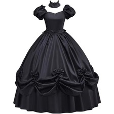 Women s Gothic Victorian Rococo Ball Gown Elegant Tea Party Dress