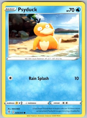 Psyduck Common SWSH07: Evolving Skies Normal 024/203 NM