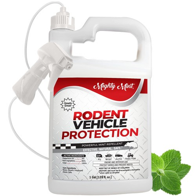 #ad Rodent Repellent Spray 128 Fl Oz for Vehicle Engines and Interiors Mighty Mint $59.99