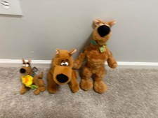 3 Scooby Doo Plush Dolls All Different