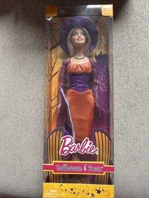 2009 Barbie Halloween Treat 12 Inch Doll Witch Costume Mattel