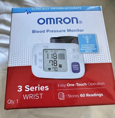 #ad New Omron Blood Pressure Monitor 3 Series Wrist BP6100 $47.95