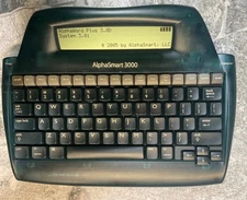 COSMETICALLY AS-IS AlphaSmart 3000 ~ USB CABLE ~ ALL NEW BATTERIES