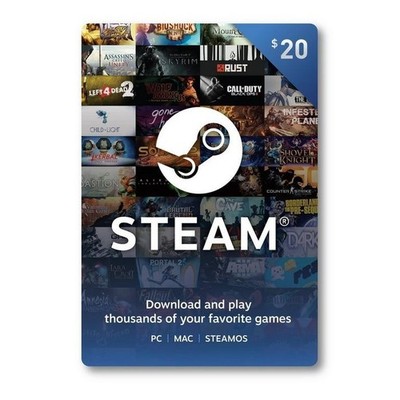 $20 STEAM Gift Card 48HRS EMAIL DELIVERY + Physical Delivery w/USPS TRACKING 40z