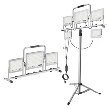 31000Lumen LED Work Light 260w with Tripod Stand Work Lights 5 Head Portable ...