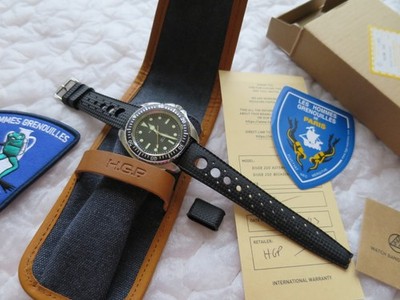 H.G.P. Diver 200mm Seiko MecaQuartz VH31 Taucheruhr 316L Monnin Gehäuse