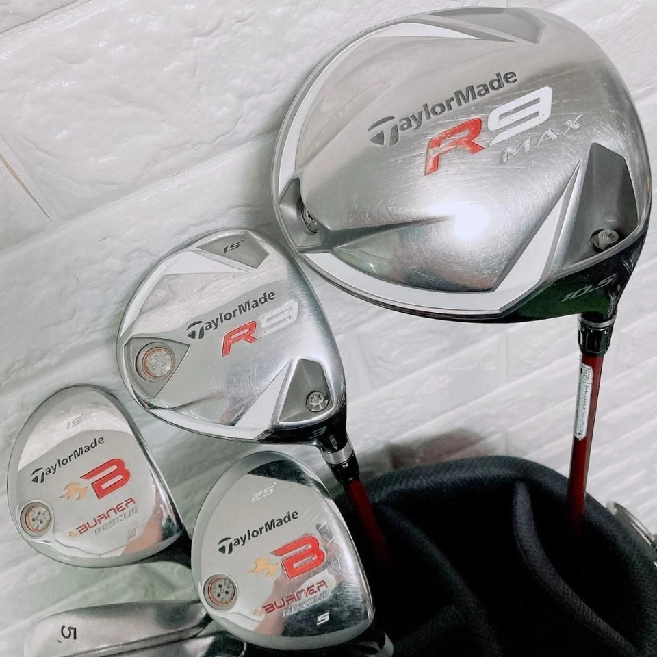 Taylormade Club Set 1W 3W 3H 5H 5-9i Pw Aw Sw PT 13pc RH Graphite & Steel Stiff - Image 2 of 4