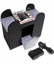 GSE Games & Sports Expert 6-Deck Automatic Card Shuffler, AC/DC-Power & Battery