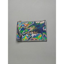Holographic Pouch Cosmetic Bag Iridescent Dream Big Vibe Zippered Travel Makeup
