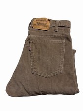 Vtg Levis 521 Corduroy Pants Mens 30X33 Brown Tab Straight Leg 1980s 80s