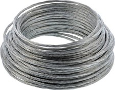 Steel Wire Rope Picture Hanging Wire, 25', 16 x 200', Silver