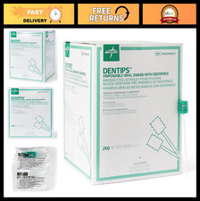 Disposable Oral Swabsticks, Mint Dentifrice-Treated, Green, 250 Count - Adult Ca